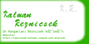 kalman reznicsek business card